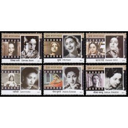 India 2322/27 2011 Legendarias heroínas del cine Indio MNH