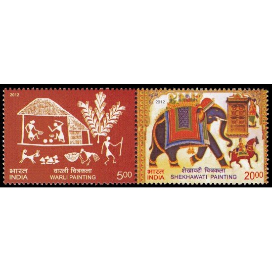 India 2418/19 2012 Arte Pinturas murales MNH India 2418/19 2012 Arte Pinturas murales MNH