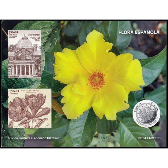 España Spain Prueba de lujo 165a 2022 Flora Española Rosa Cartero España Spain Prueba de lujo 165a 2022 Flora Española Rosa Cartero
