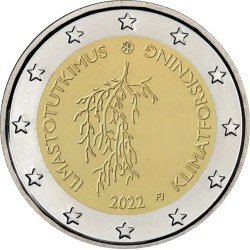 Finlandia 2022 2 € euros conmemorativos Clima 