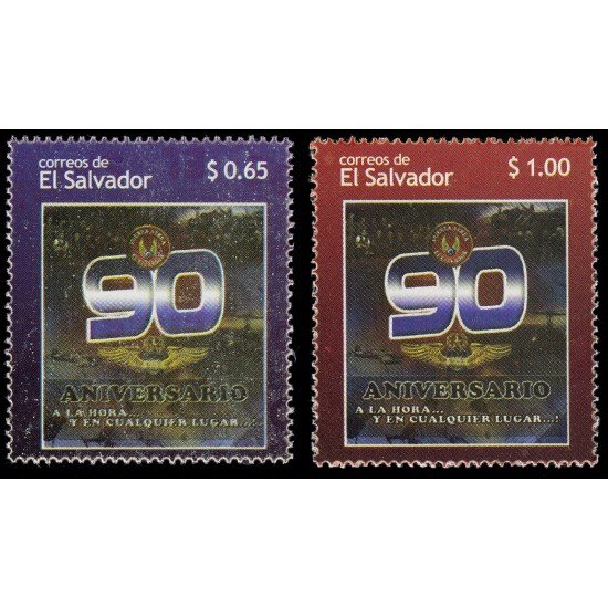 El Salvador 1845A/B 2013 90 aniv. Fuerzas Aéreas MNH El Salvador 1845A/B 2013 90 aniv. Fuerzas Aéreas MNH