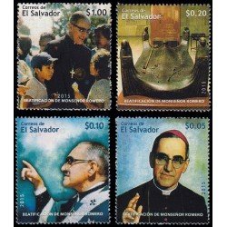 El Salvador 1853/56 2015 Beatificación de Monseñor Romero MNH El Salvador 1853/56 2015 Beatificación de Monseñor Romero MNH