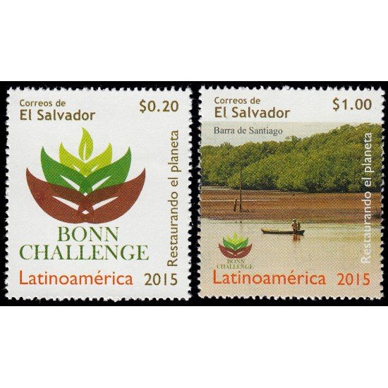El Salvador 1859/60 2015 Restaurando el planeta MNH