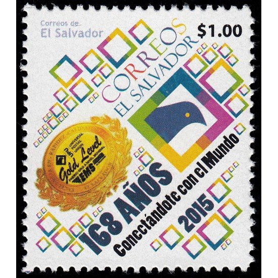 El Salvador 1867 2015 168 años de Correos MNH El Salvador 1867 2015 168 años de Correos MNH