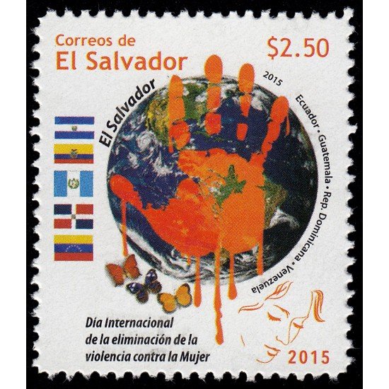 El Salvador 1868 2015 Día internacional de la eliminación de la violencia contra la mujer MNH El Salvador 1868 2015 Día internacional de la eliminación de la violencia contra la mujer MNH