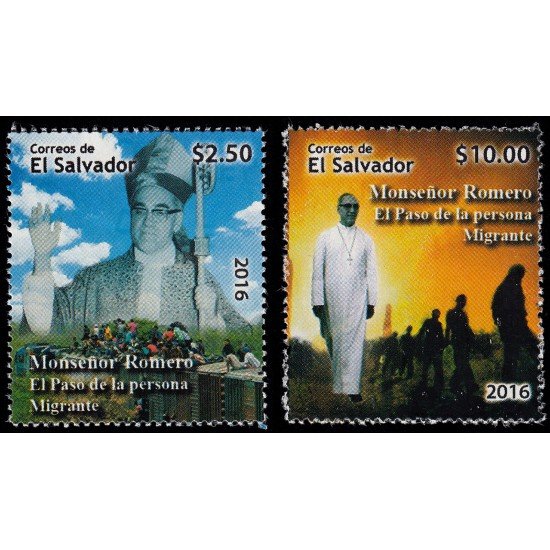 El Salvador 1871/72 2016 Monseñor Romero el paso de la persona migrante MNH