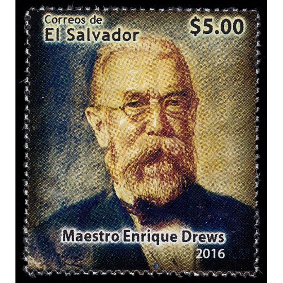 El Salvador 1880 2016 Maestro Enrique Drews MNH