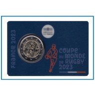 Francia France 2023 2€ Coin Card Copa del Mundo de Rugby 2023 Francia France 2023 2€ Coin Card Copa del Mundo de Rugby 2023