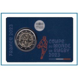 Francia France 2023 2€ Coin Card Copa del Mundo de Rugby 2023 Francia France 2023 2€ Coin Card Copa del Mundo de Rugby 2023