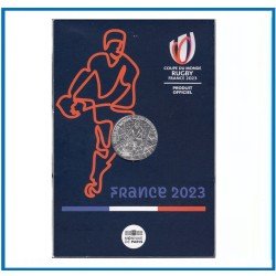 Francia France 2023 Cartera Oficial Coin Card 10 € euros Plata Rugby Francia France 2023 Cartera Oficial Coin Card 10 € euros Plata Rugby