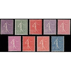 France Francia 197/205 1924-32 Semeuse línea MH
