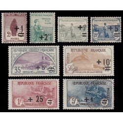 France Francia 162/69 1922 Orphelins MH France Francia 162/69 1922 Orphelins MH