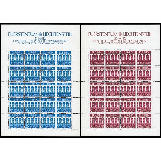 Liechtenstein 778/79 1984 Europa 25º aniversario de la CEPT MNH