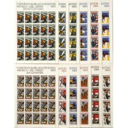 Liechtenstein 790/01 1984 El hombre y el trabajo MNH