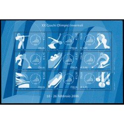 Italia Italy HB 40 2006 Juegos Olímpicos de invierno en Turín MNH