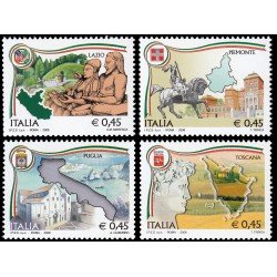 Italia Italy 2865/68 2006 Regiones italianas MNH