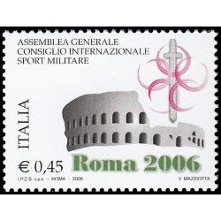 Italia Italy 2873 2006 Asamblea General del Consejo Internacional de deporte militar MNH