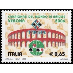 Italia Italy 2878 2006 Campeonato mundial de Bridge en Verona MNH