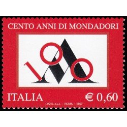 Italia Italy 2969 2007 100 aniv. Sociedad Editorial Mondatori MNH Italia Italy 2969 2007 100 aniv. Sociedad Editorial Mondatori MNH