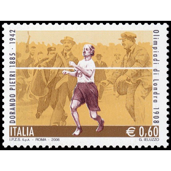 Italia Italy 2981 2008 Personalidades Deporte Dorando Pietri maratoniano MNH