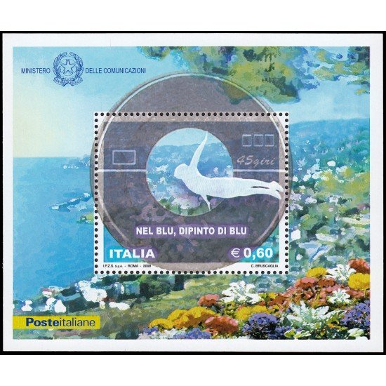 Italia Italy HB 45 2008 Canción popular Nel blu dipinto di blu MNH