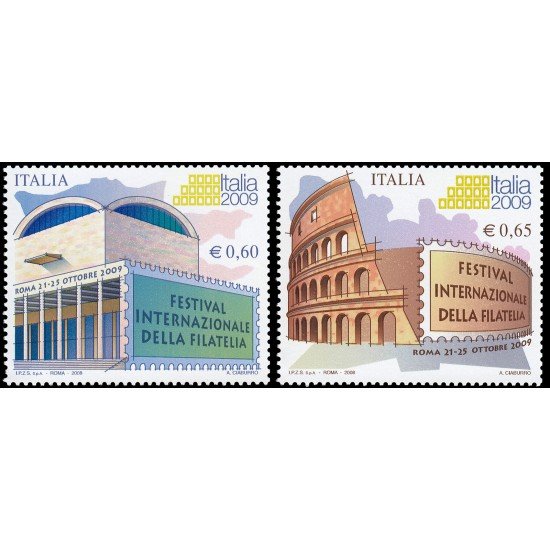 Italia Italy 2985/86  2008 Festival Internacional de la filatelia en Roma MNH