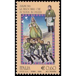 Italia Italy 2990  2008 Tradiciones La Virgen que huye de la plaza. Sulmona MNH