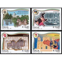 Italia Italy 3002/05 2008 Regiones italianas MNH
