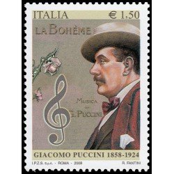 Italia Italy 3009 2008 Personalidades Música Giacomo Puccini MNH