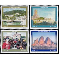Italia Italy 3017/20 2008 Turismo Termas Casamicciola, Introdacqua, Mamoiada, Tres picos de Lavaredo MNH