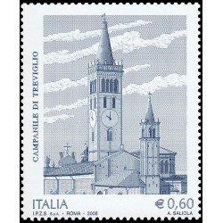 Italia Italy 3023 2008 Patrimonio Artístico y Cultural  Campanario de Treviglio MNH