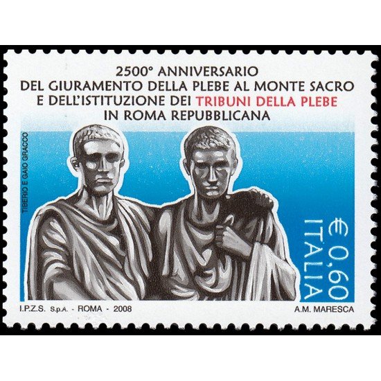 Italia Italy 3034 2008 2500 aniv. Tribunal del pueblo MNH