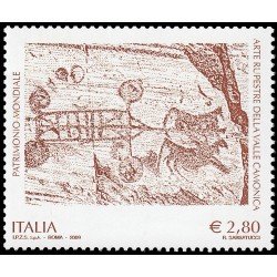 Italia Italy 3046 2009 Patrimonio Artístico y Cultural Arte rupestre del valle Camonica MNH Italia Italy 3046 2009 Patrimonio Artístico y Cultural Arte rupestre del valle Camonica MNH