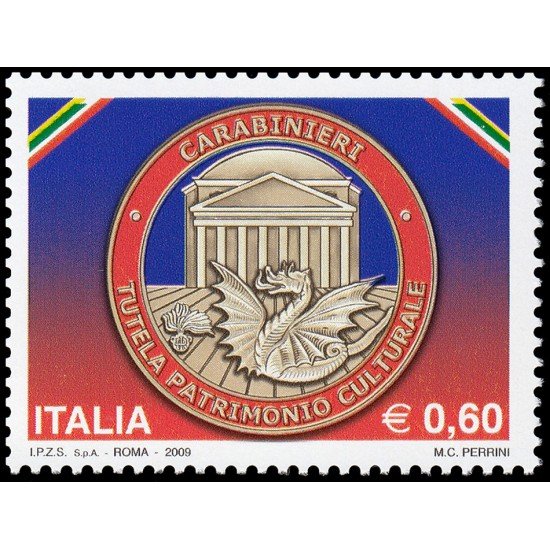 Italia Italy 3053 2009 Instituciones División de carabineros para la protección del patrimonio cultural MNH
