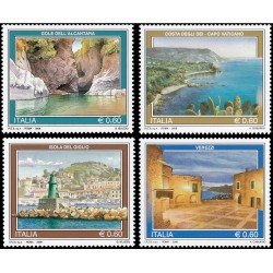 Italia Italy 3077/80 2009 Turismo. Garganta de la Alcantara, Cabo Vaticano, Isla de Giglio y Verezzi MNH Italia Italy 3077/80 2009 Turismo. Garganta de la Alcantara, Cabo Vaticano, Isla de Giglio y Verezzi MNH