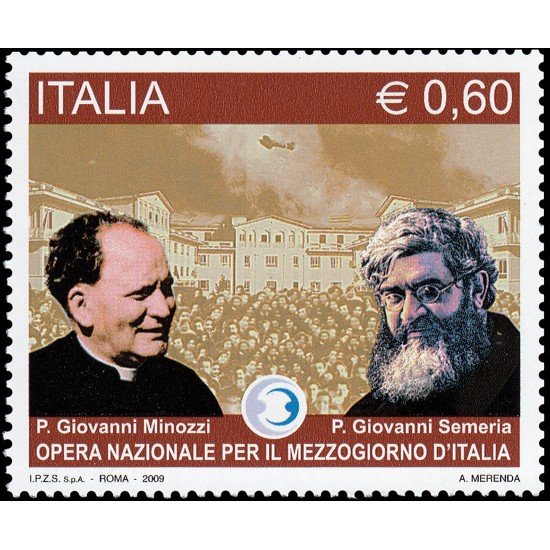 Italia Italy 3094 2009 Personalidades Fundadores del Instituto Nacional por la Italia del sur MNH