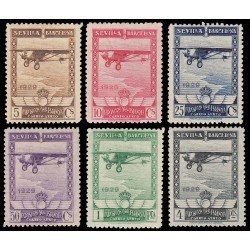España Spain 448/53 1929 Aéreo Exposiciones Sevilla Barcelona MH