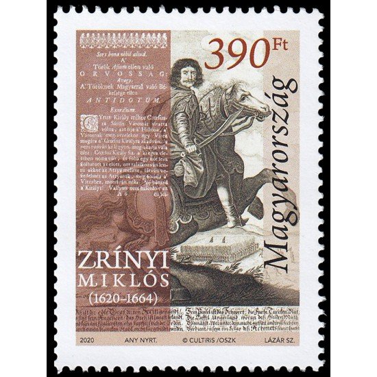 Hungría Hungary 6118 2020 Zrinyi Miklos MNH Hungría Hungary 6118 2020 Zrinyi Miklos MNH