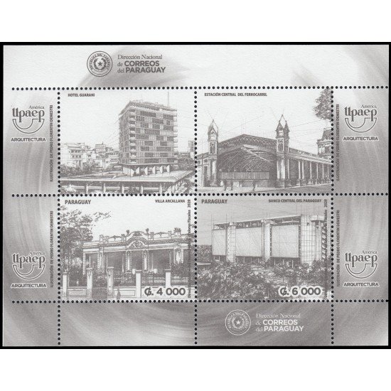Upaep Paraguay 2020 Arquitectura Hoja Bloque MNH