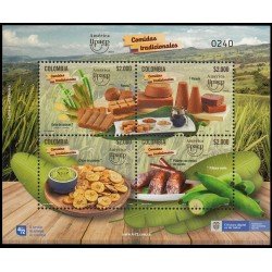 Upaep Colombia 2019 Comidas tradicionales MNH