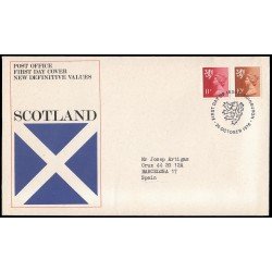 Gran Bretaña 807/12 (de la serie) 1976 SPD FDC Serie Reina Isabel II Escocia Sobre primer día Edinburgh Gran Bretaña 807/12 (de la serie) 1976 SPD FDC Serie Reina Isabel II Escocia Sobre primer día Edinburgh