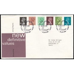 Gran Bretaña 900/08 (de la serie) 1979-80 SPD FDC Serie Reina Isabel II Sobre primer día Windsor