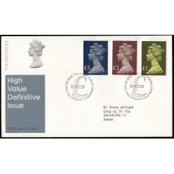 Gran Bretaña 822/24 1977 SPD FDC Serie Reina Isabel II Sobre primer día Philatelic Bureau Gran Bretaña 822/24 1977 SPD FDC Serie Reina Isabel II Sobre primer día Philatelic Bureau