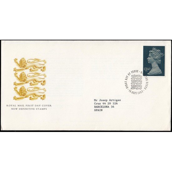 Gran Bretaña 1283 1987 SPD FDC Serie Reina Isabel II Sobre primer día Windsor