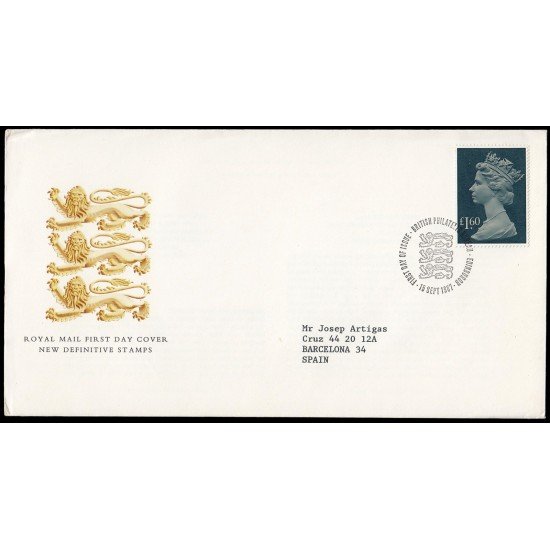 Gran Bretaña 1283 1987 SPD FDC Serie Reina Isabel II Sobre primer día Philatelic Bureau Gran Bretaña 1283 1987 SPD FDC Serie Reina Isabel II Sobre primer día Philatelic Bureau