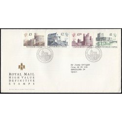 Gran Bretaña 1340/43 1988 SPD FDC Castillos Británicos Sobre primer día Windsor Gran Bretaña 1340/43 1988 SPD FDC Castillos Británicos Sobre primer día Windsor