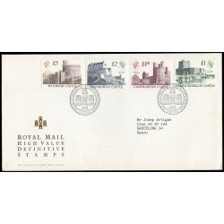Gran Bretaña 1340/43 1988 SPD FDC Castillos Británicos Sobre primer día Philatelic Bureau Gran Bretaña 1340/43 1988 SPD FDC Castillos Británicos Sobre primer día Philatelic Bureau