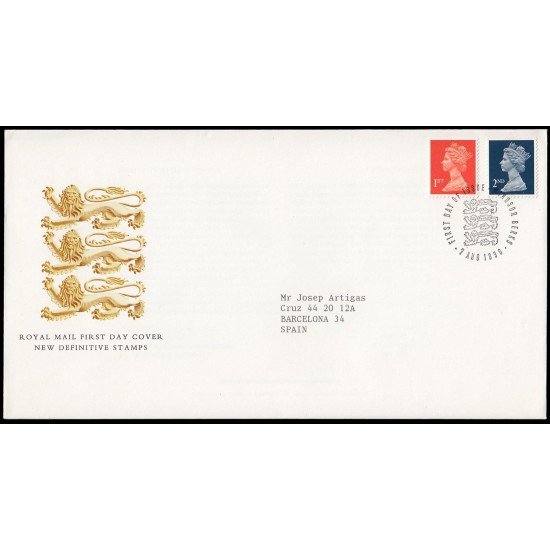 Gran Bretaña 1473/74 1990 SPD FDC Serie Reina Isabel II Sobre primer día Windsor Gran Bretaña 1473/74 1990 SPD FDC Serie Reina Isabel II Sobre primer día Windsor