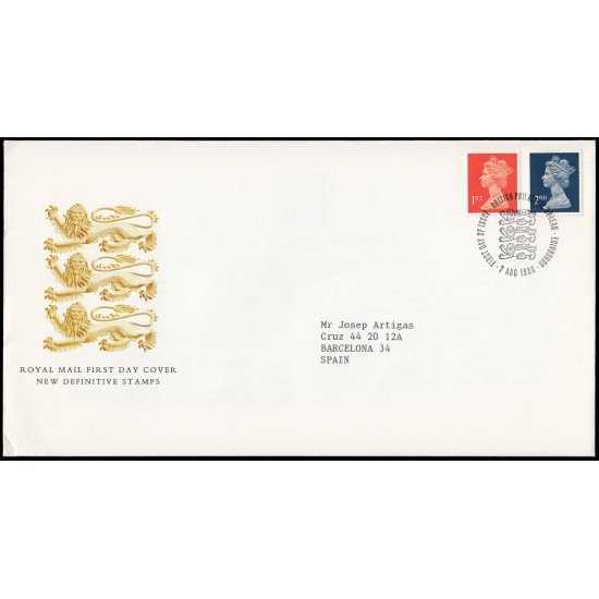 Gran Bretaña 1473/74 1990 SPD FDC Serie Reina Isabel II Sobre primer día Philatelic Bureau Gran Bretaña 1473/74 1990 SPD FDC Serie Reina Isabel II Sobre primer día Philatelic Bureau