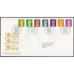 Gran Bretaña 1561/67 1991 SPD FDC Serie Reina Isabel II Sobre primer día Windsor